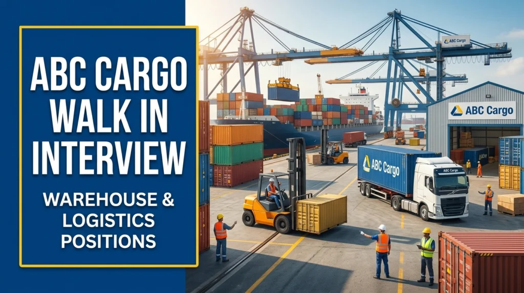 ABC Cargo Walk in Interview 2026 | Logistics & Delivery Jobs