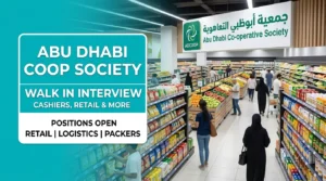 Abu Dhabi Coop Society Walk In Interview 2026 | Retail Jobs