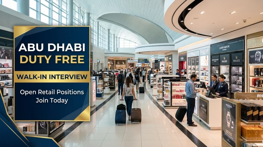 Abu Dhabi Duty Free Walk In Interview 2026 | Terminal A Retail Jobs
