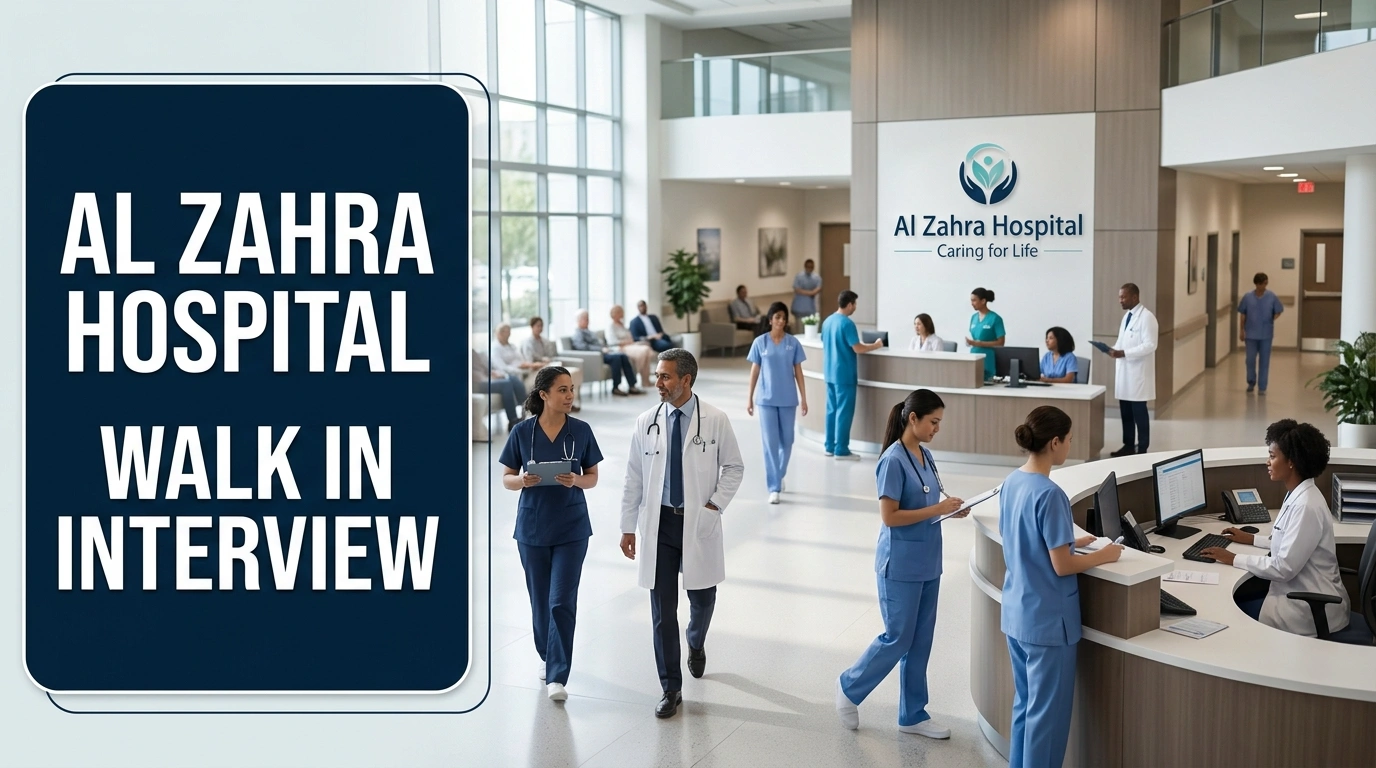Al Zahra Hospital Open Day 2026 | DHA & MOH Nursing Walk-ins