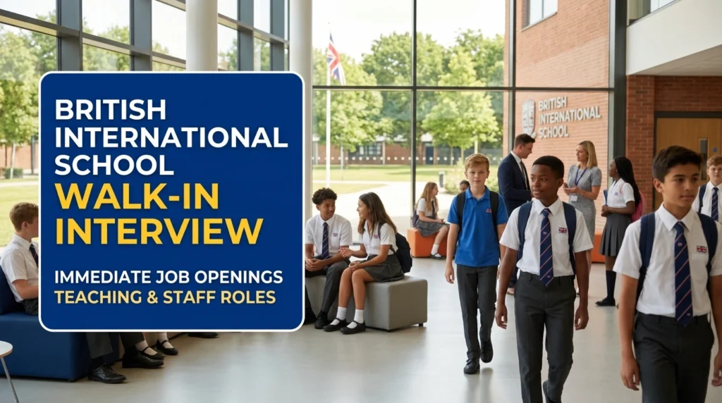 British International School Walk in Interview 2026 | UAE Education