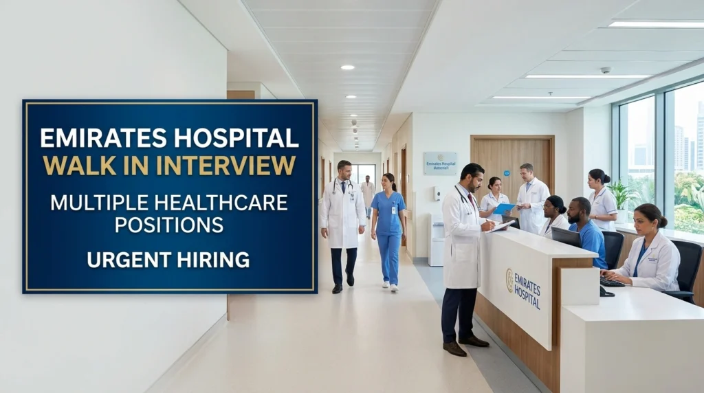 Emirates Hospital Walk in Interview 2026 | DHA Nursing Jobs