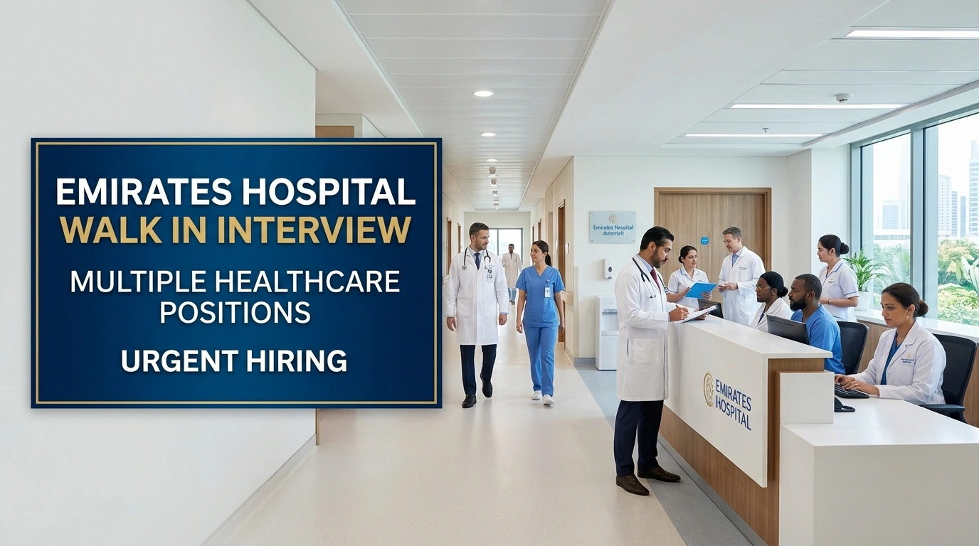 Emirates Hospital Walk in Interview 2026 | DHA Nursing Jobs
