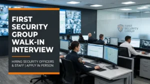 First Security Group Walk In Interview 2026 | SIRA Guard Jobs