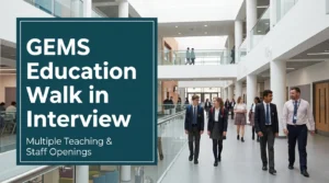 GEMS Education Walk in Interview 2026 | UAE Teaching Jobs
