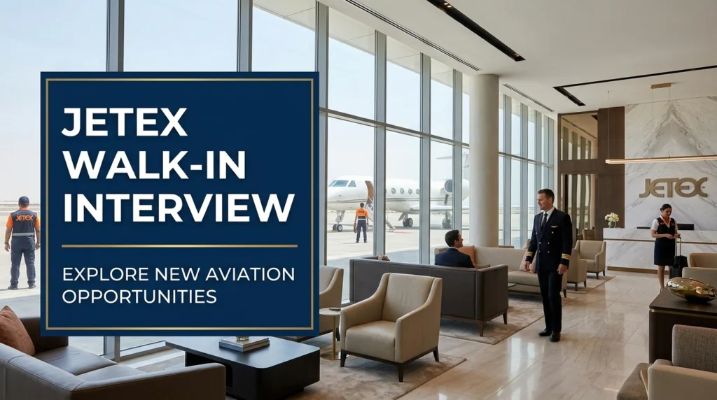 Jetex Walk In Interview 2026 | VIP Private Aviation Jobs Dubai