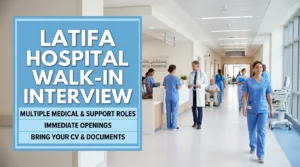 Latifa Hospital Walk in Interview 2026 | DHA Government Jobs