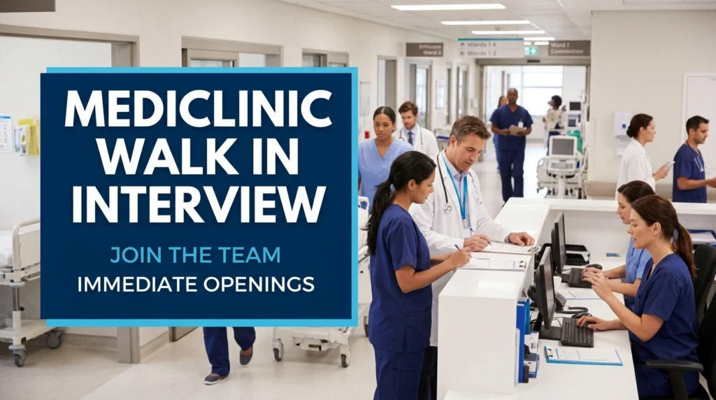 Mediclinic Walk In Interview 2026 | Dubai Healthcare Jobs