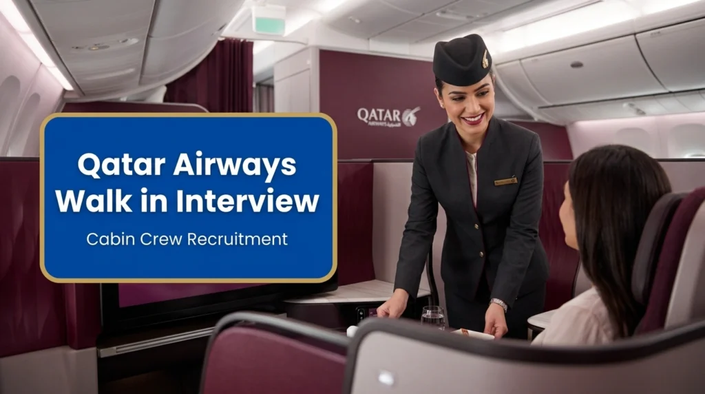 Qatar Airways Walk in Interview 2026 | Cabin Crew & Hub Jobs