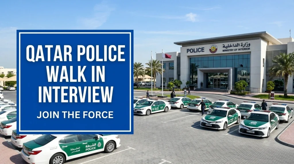 Qatar Police Walk in Interview 2026 | MOI Security & Civilian Jobs