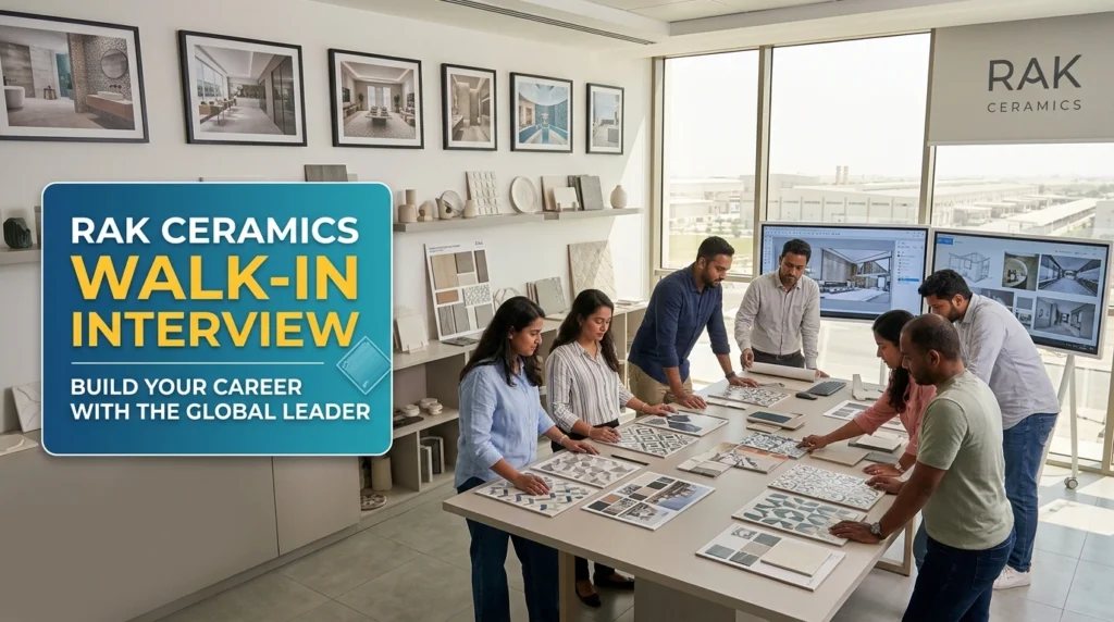 RAK Ceramics Walk in Interview 2026 | UAE Factory & Sales Jobs