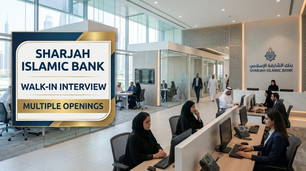 Sharjah Islamic Bank Walk in Interview 2026 | UAE Banking Jobs
