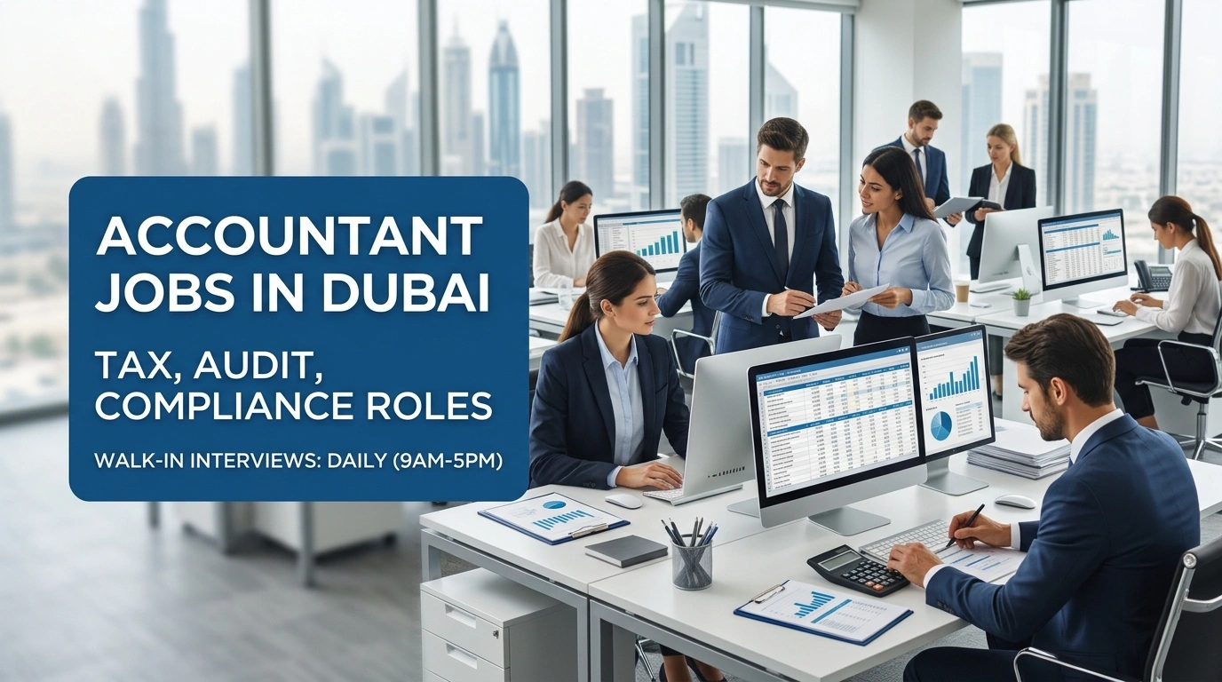 Walk In Interview for Accountant Jobs in Dubai 2026