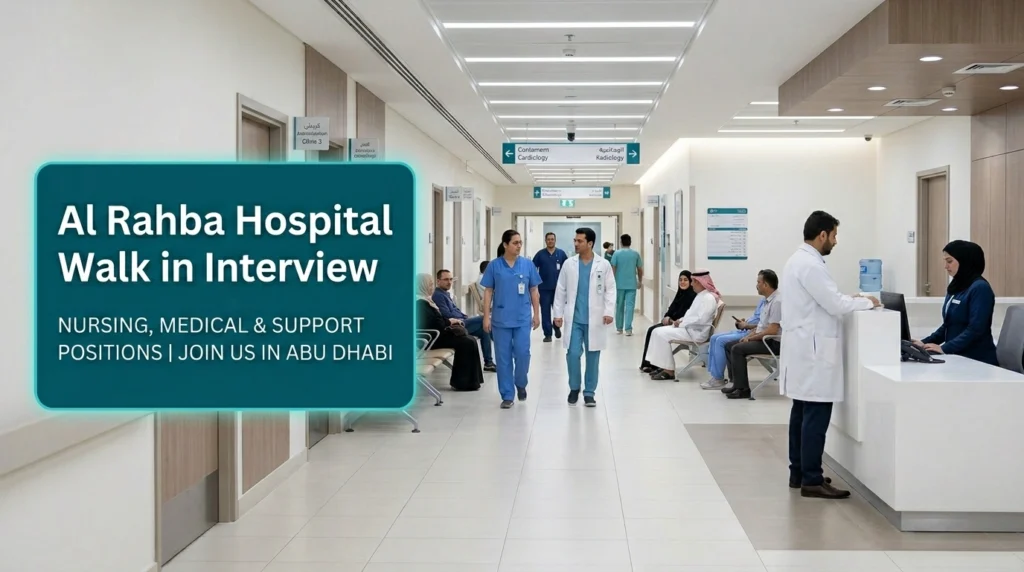 Al Rahba Hospital Walk In Interview 2026 | SEHA Abu Dhabi Jobs
