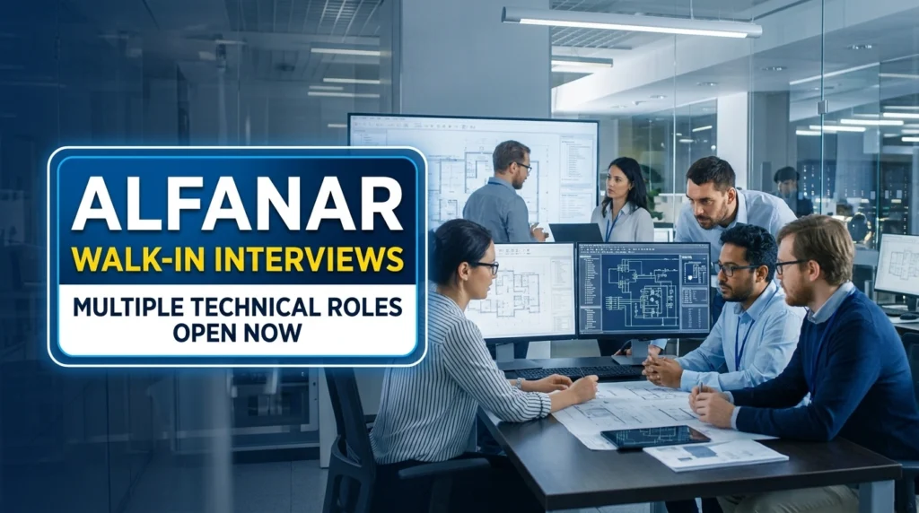 Alfanar Walk In Interview 2026 | EPC & Electrical Manufacturing Jobs