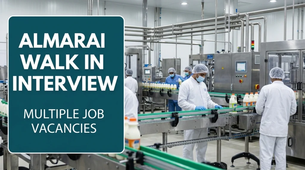 Almarai Walk In Interview Saudi Arabia 2026 | FMCG & Dairy Jobs