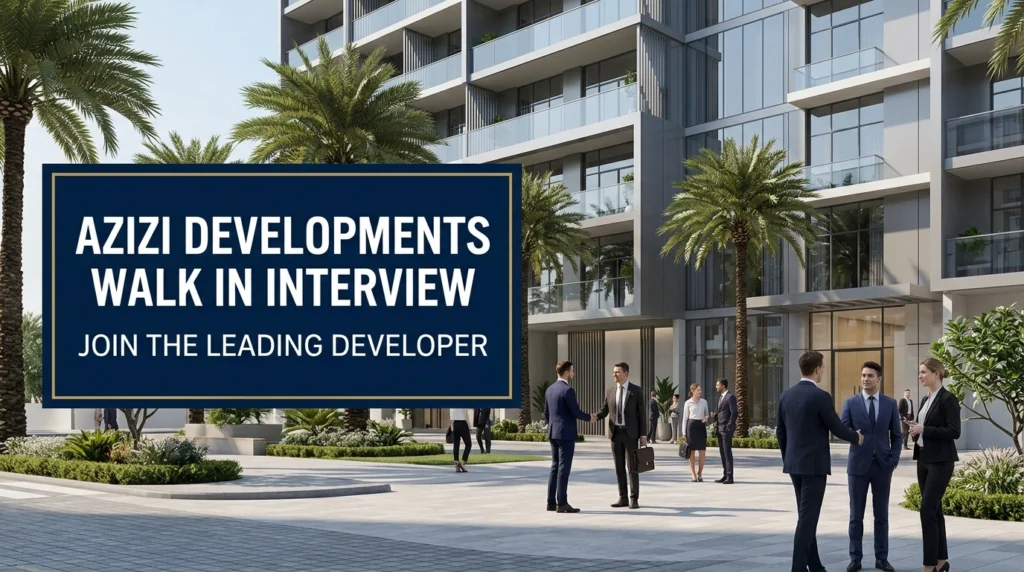 Azizi Developments Walk In Interview 2026 | Real Estate Jobs