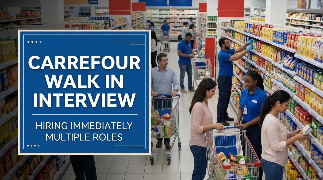 Carrefour Walk In Interview 2026 | UAE Mega Retail Jobs