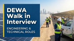 DEWA Walk In Interview Dubai 2026 | Technical & Grid Jobs