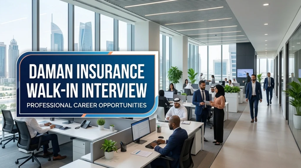 Daman Walk In Interview 2026 | UAE Health Insurance Jobs