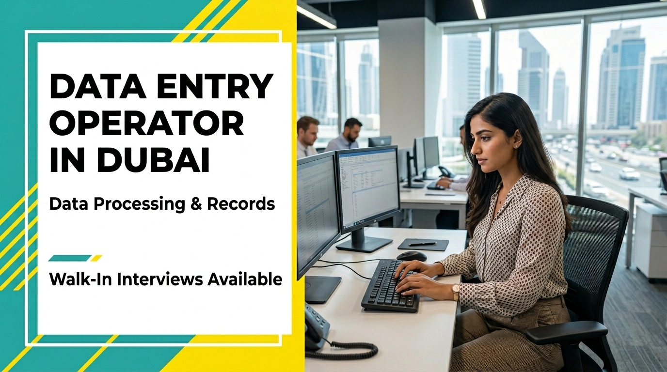 Walk In Interview for Data Entry Operator Jobs in Dubai 2026