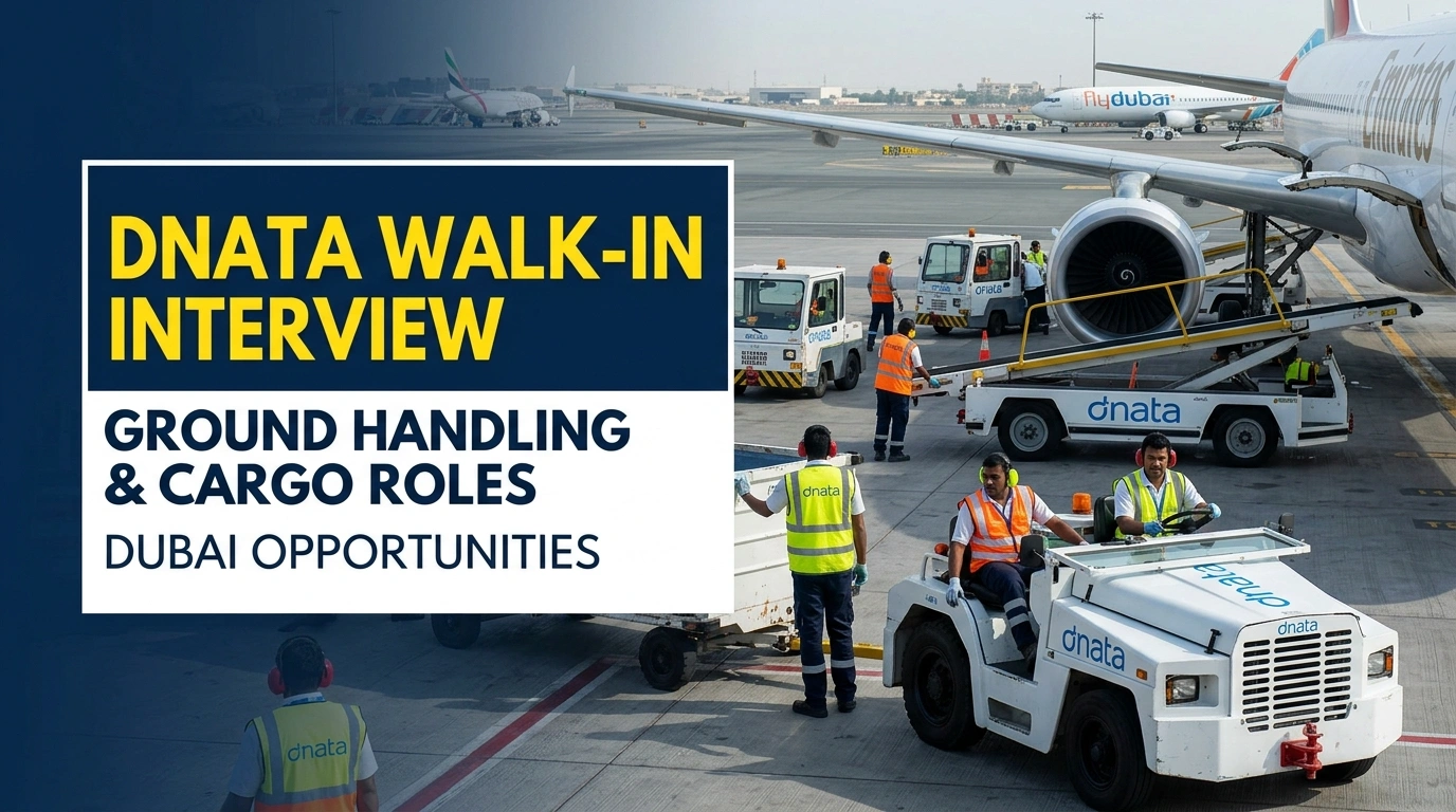 dnata Walk In Interview Dubai 2026 | DXB Ground Handling Jobs