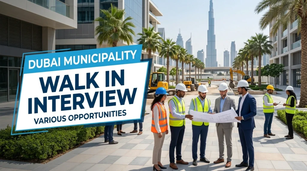 Dubai Municipality Walk In Interview 2026 | Baladiya Government Jobs