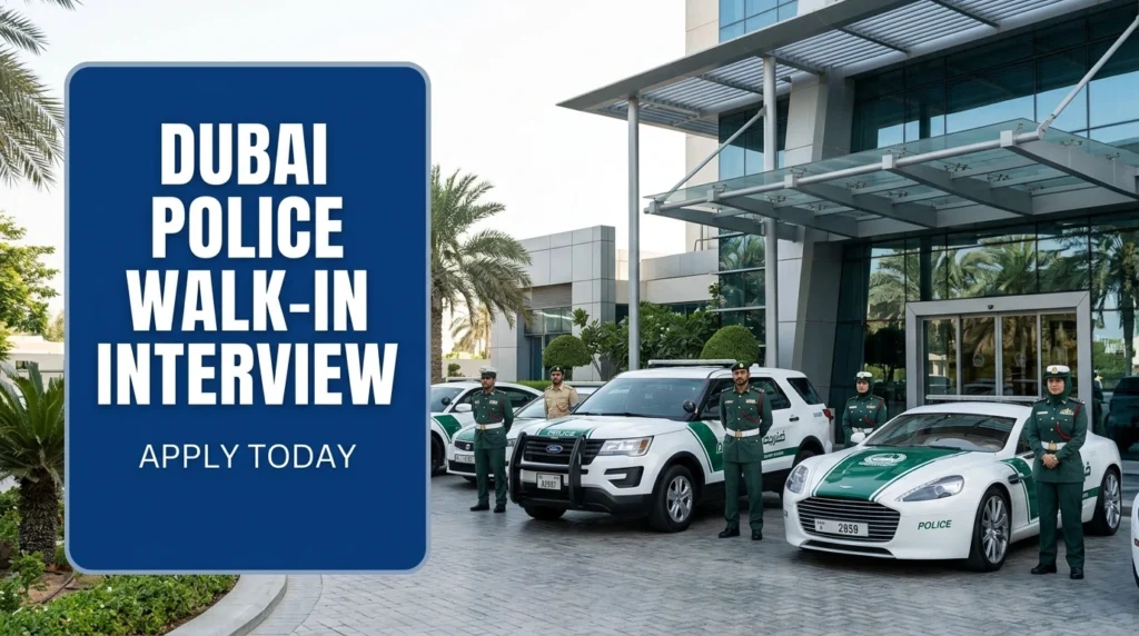 Dubai Police Walk In Interview 2026 | Civilian Staff Jobs