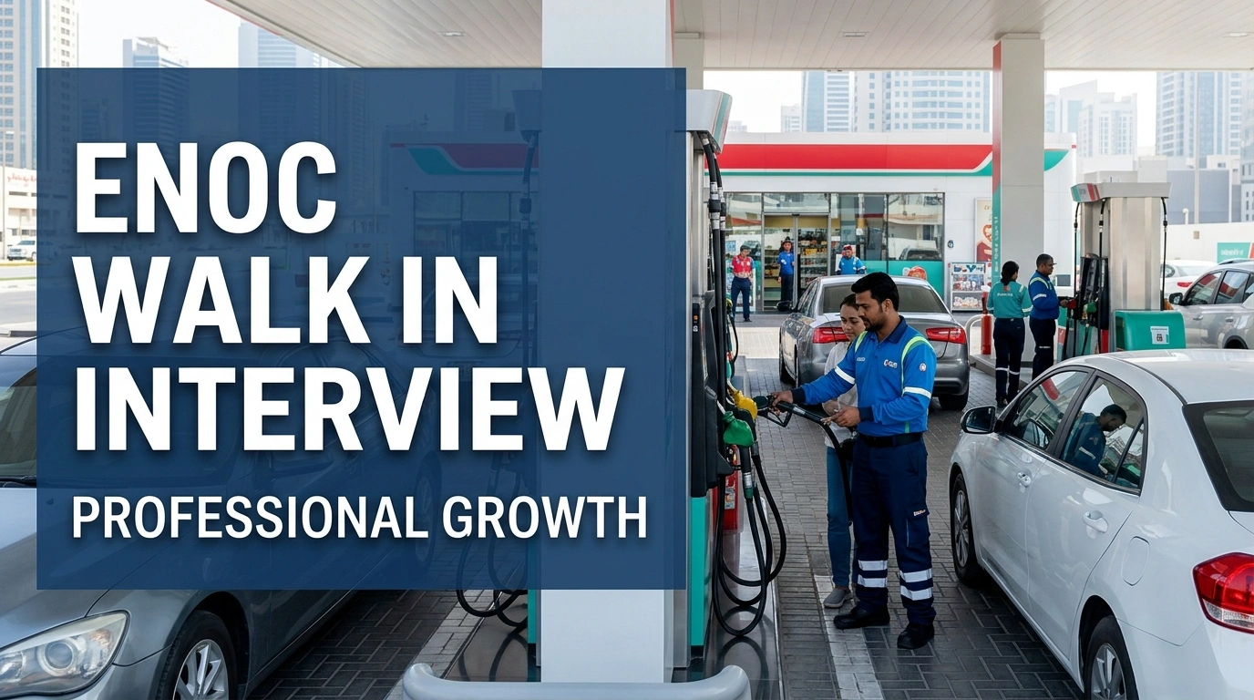 ENOC Walk In Interview 2026 | Dubai Fuel & Retail Jobs
