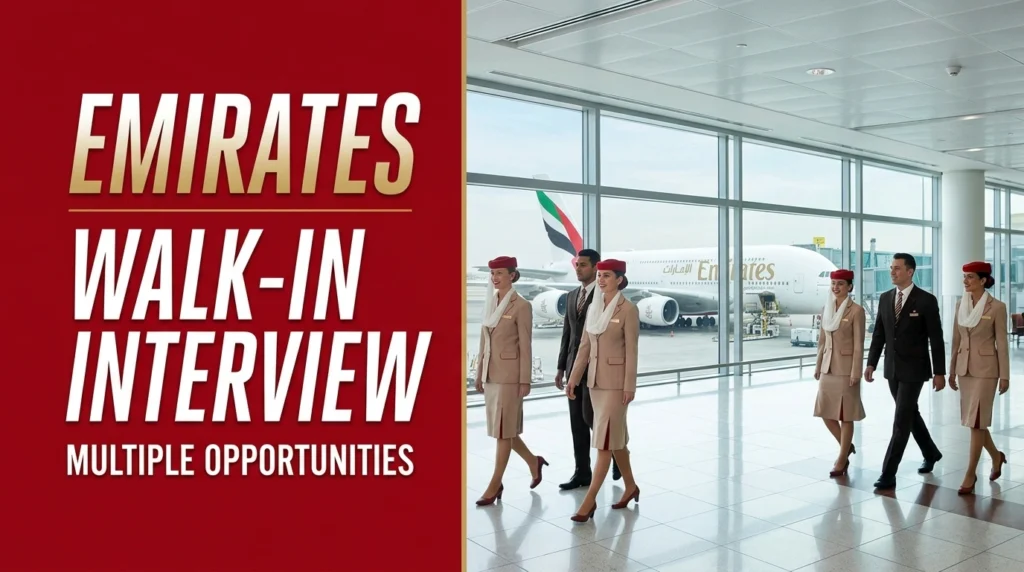 Emirates Walk In Interview 2026 | Cabin Crew & dnata Ground Jobs