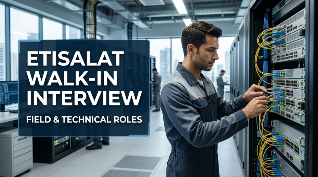Etisalat Walk In Interview UAE 2026 | Telecom Sales Jobs