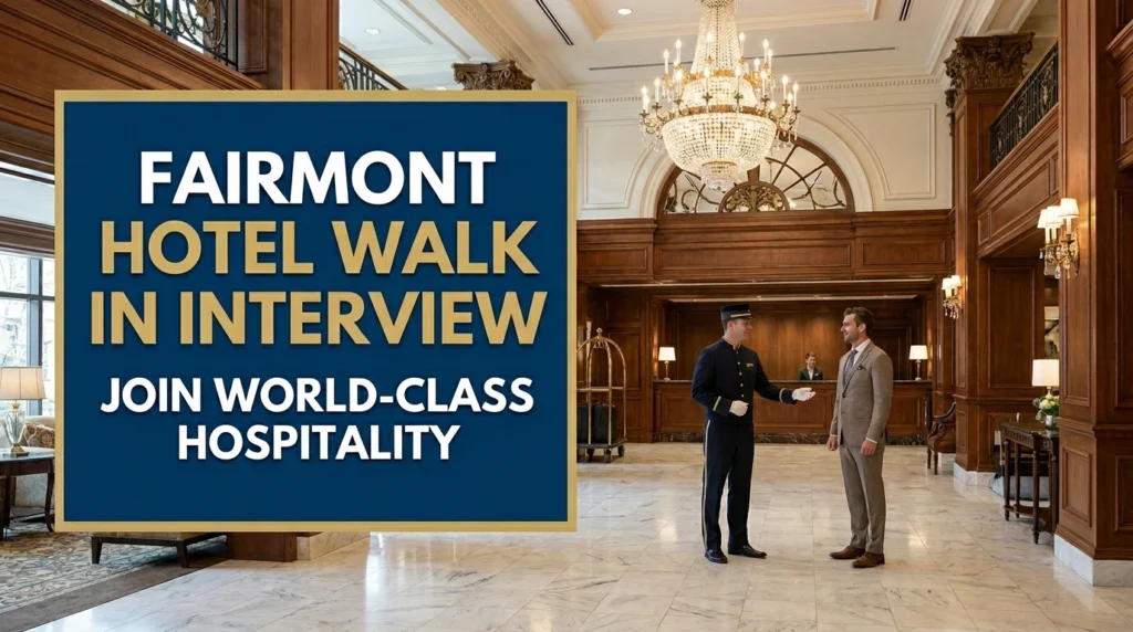Fairmont Hotel Walk In Interview 2026 | UAE Accor Front Desk Jobs