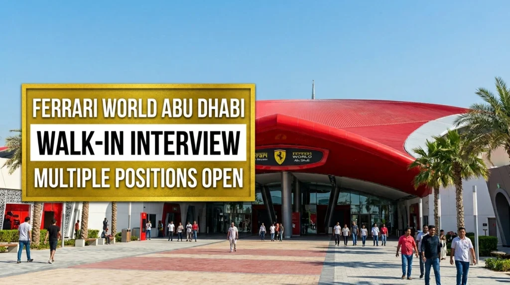 Ferrari World Abu Dhabi Walk In Interview 2026 | Theme Park Jobs