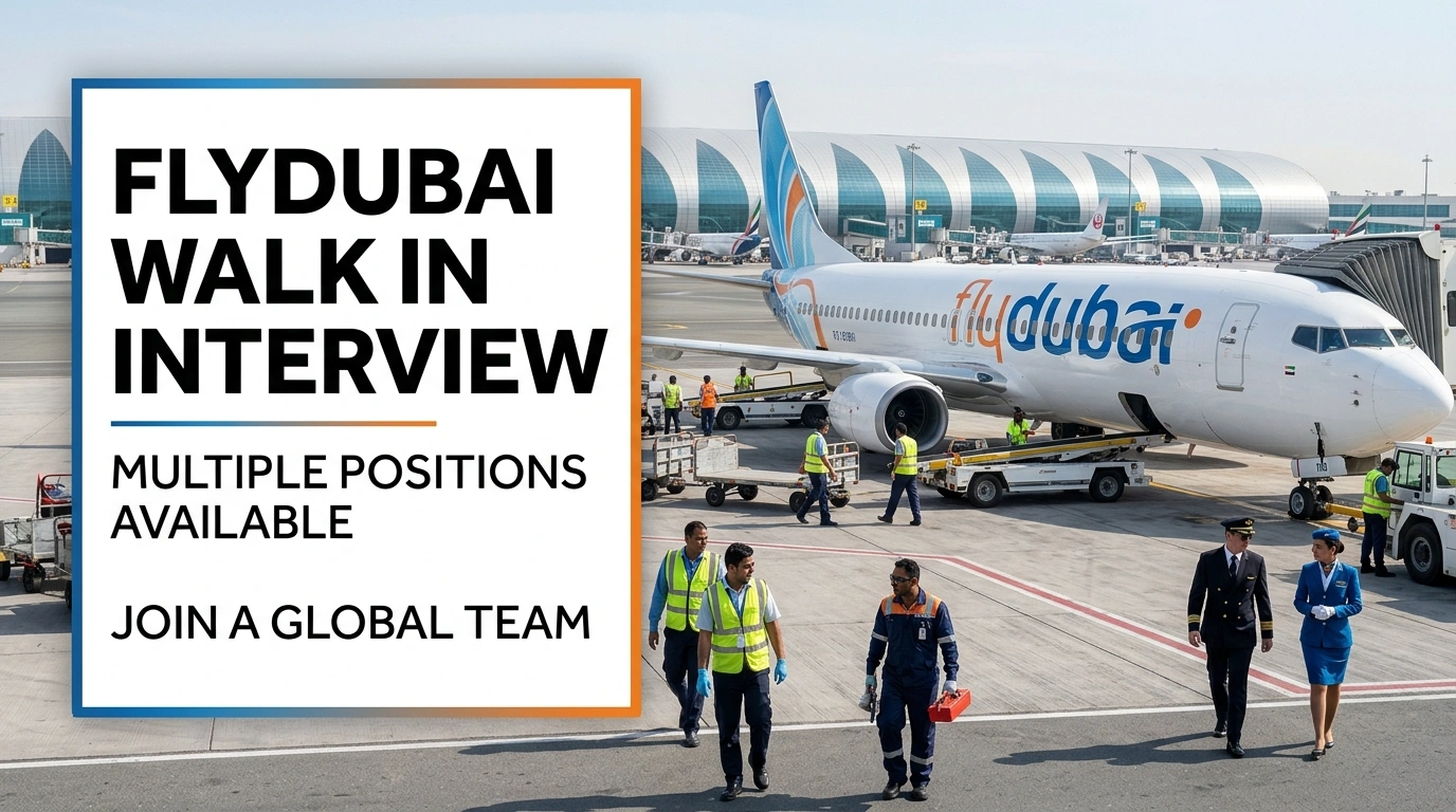 Flydubai Walk in Interview | Ramp Service & Aviation Jobs