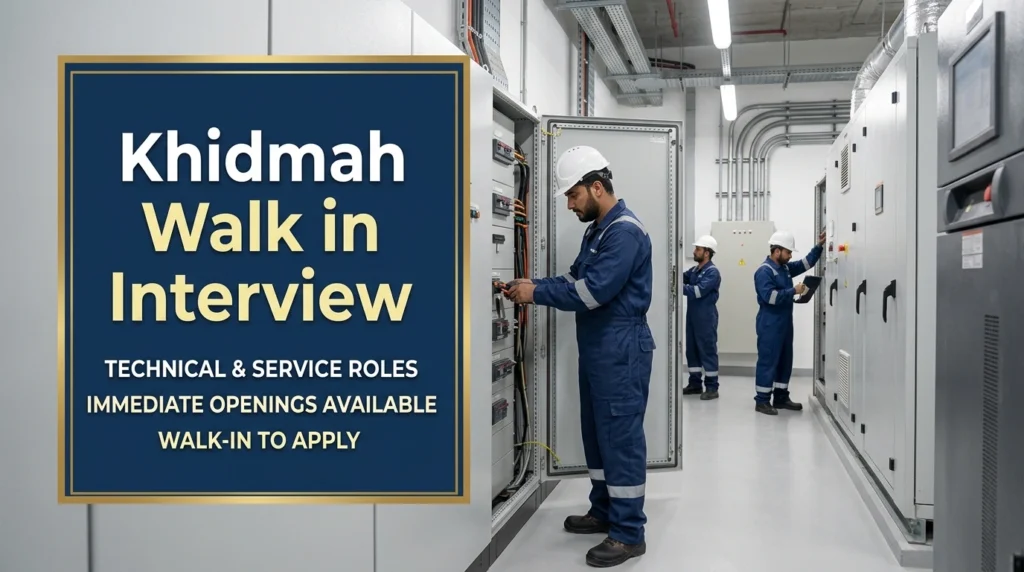 Khidmah Walk In Interview 2026 | UAE Facilities Management Jobs