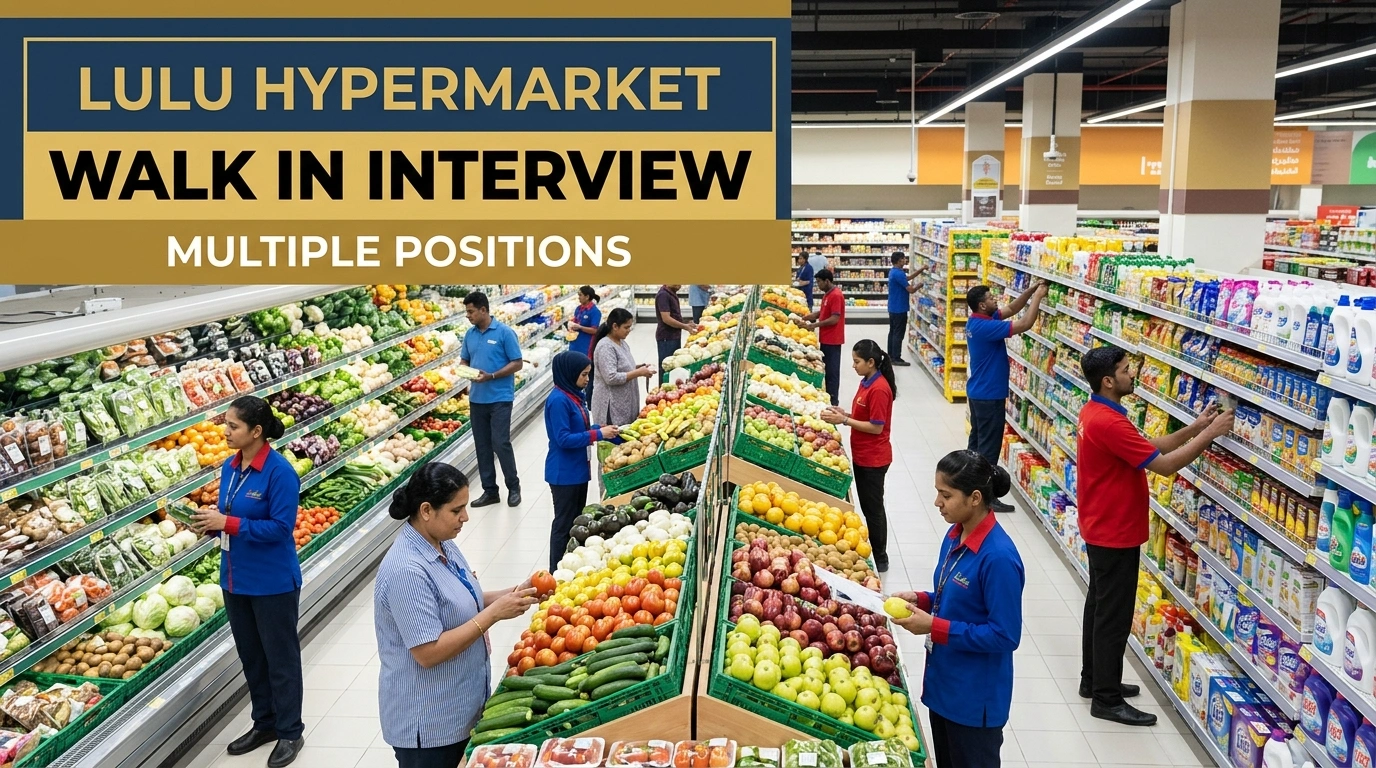 Lulu Hypermarket Walk In Interview UAE 2026 | Retail Jobs
