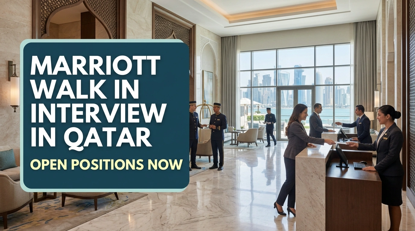 Marriott Walk In Interview Qatar 2026 | Doha Hospitality Jobs