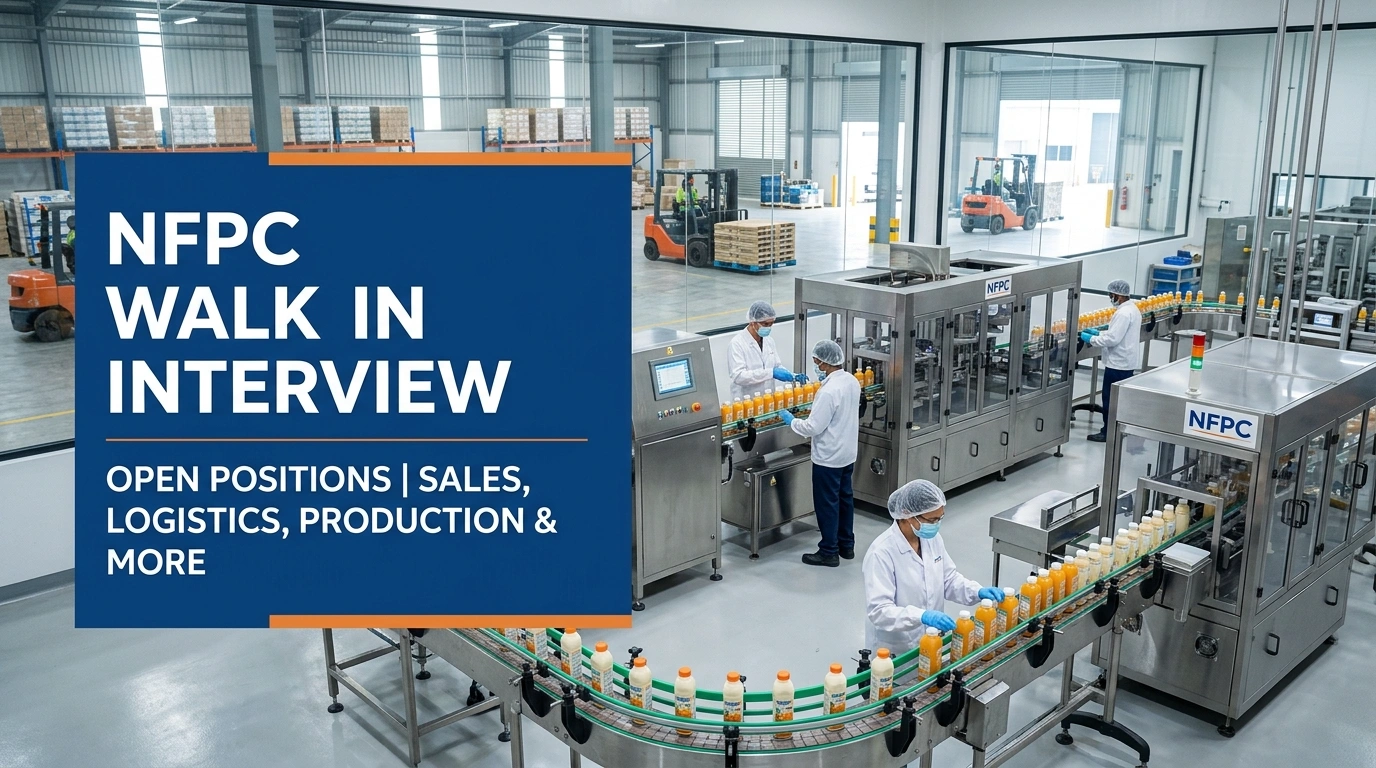 NFPC Walk in Interview UAE | FMCG & Logistics Careers