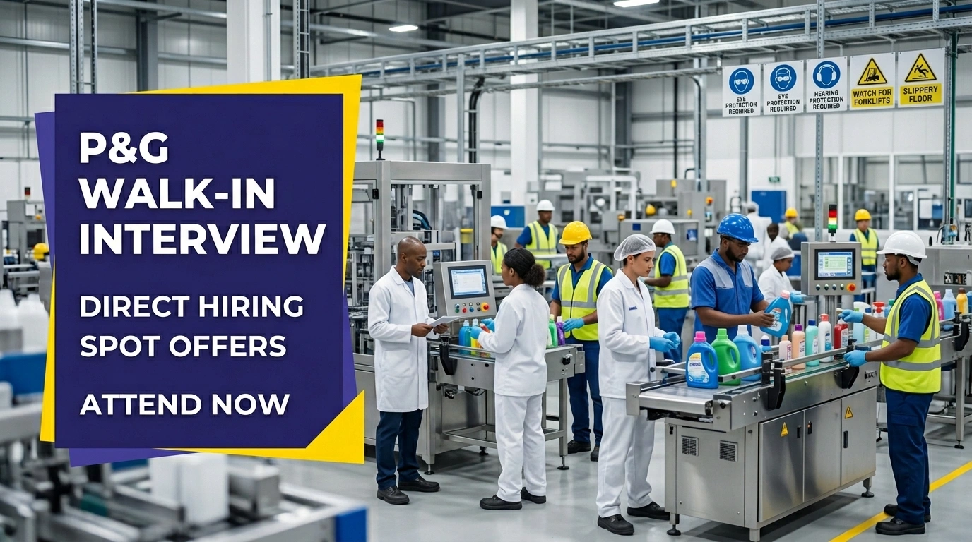 P&G Walk In Interview UAE 2026 | FMCG Merchandising Jobs