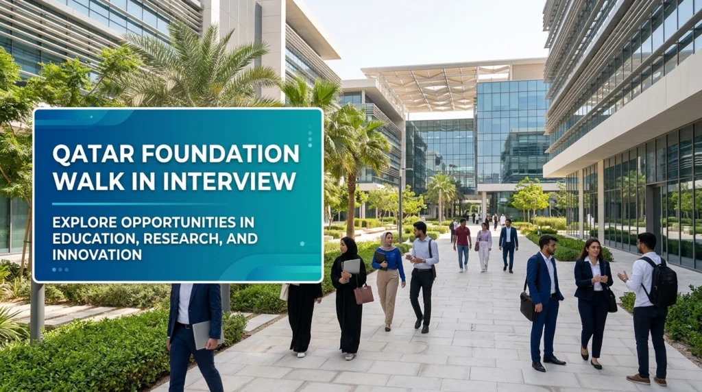 Qatar Foundation Walk In Interview 2026 | Doha Education & Research Jobs