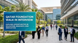 Qatar Foundation Walk In Interview 2026 | Doha Education & Research Jobs