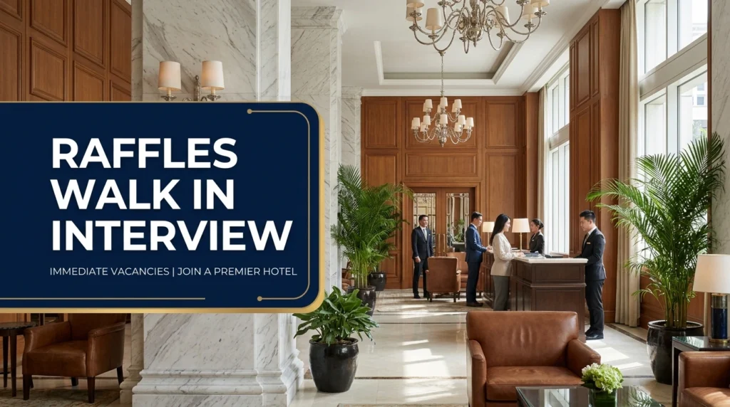 Raffles Dubai Walk In Interview 2026 | Accor Luxury Jobs