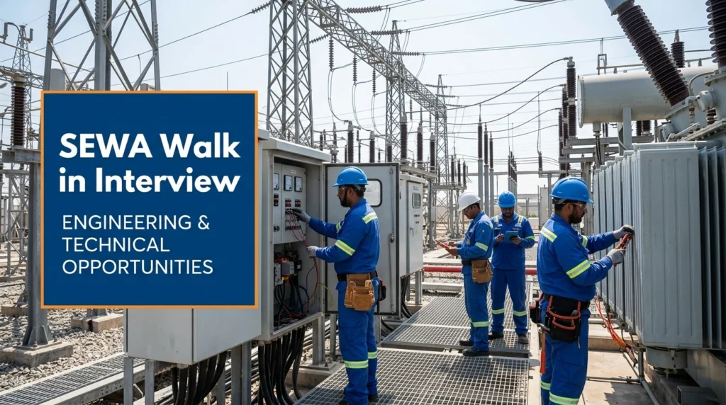 SEWA Walk In Interview 2026 | Sharjah Utility & Engineering Jobs