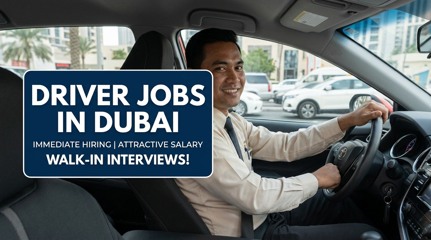 Walk In Interview for Driver Jobs in Dubai 2026