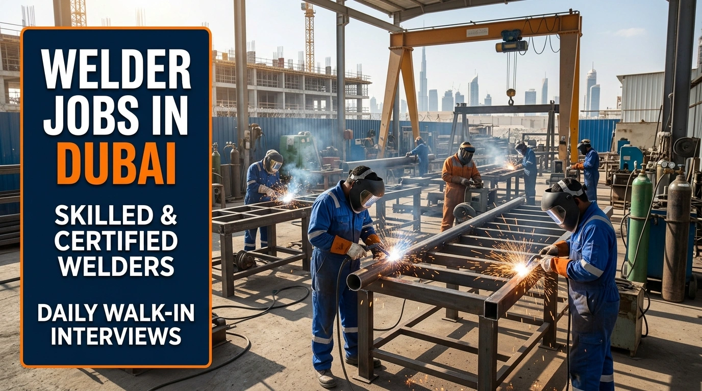 Walk In Interview for Welder Jobs in Dubai 2026