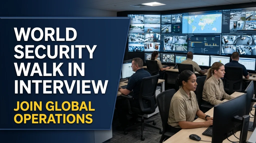 World Security Walk In Interview Dubai 2026 | SIRA Guard Jobs