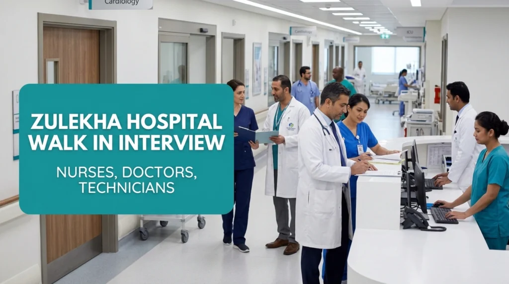 Zulekha Hospital Walk In Interview 2026 | UAE Healthcare Jobs